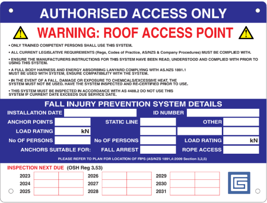 Access Point Signage 300x225mm